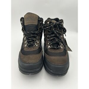 Northwest Territory Mens 6.5 Hiking Boot Shoes Leather Suede Lace Up 64131 Brown